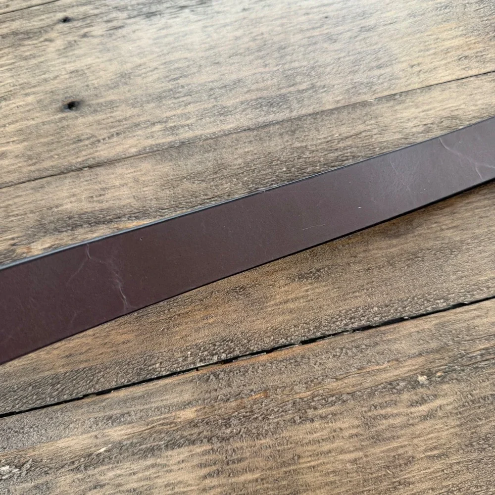 NWT Clarks Mens Reversible Belt Black‎ Brown Silver Buckle Size 44 New
